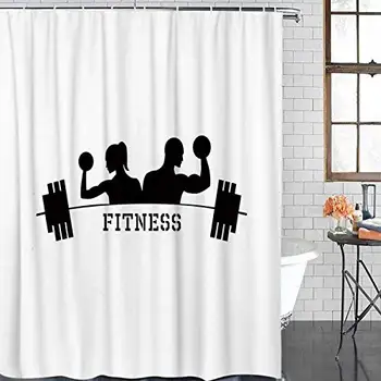 

Fitness Gym Shower Curtain