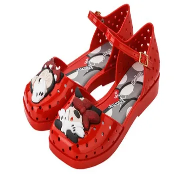

Melissa Kids Sandals Bowtie Cartoon Minnie Jelly Shoe Girl Non-slip Sandal Toddler Sandalias Girl Sandals 17.8-21.8CM