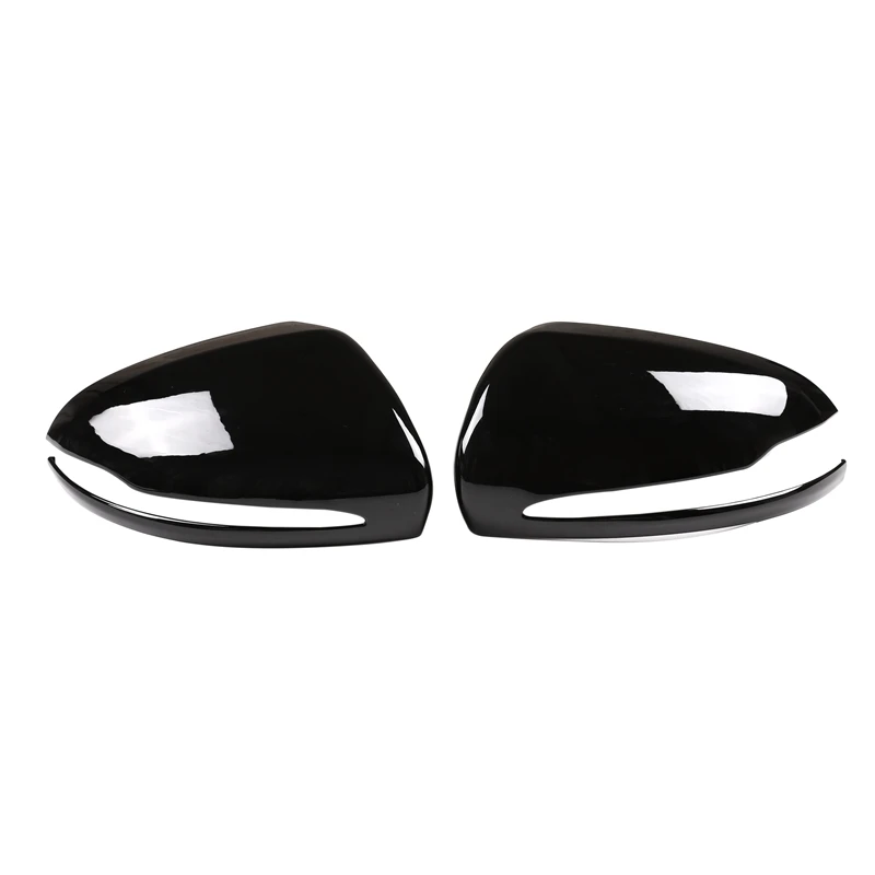 Черная ABS правая ведущая накладка зеркала заднего вида для Mercedes Benz C E GLC S Class W205 W213