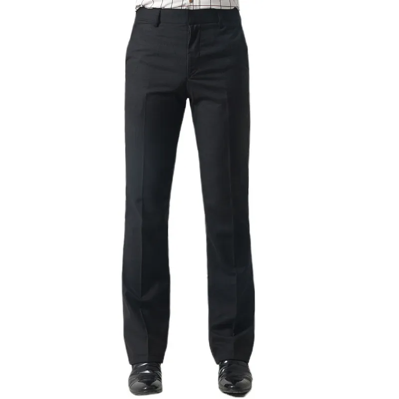 Winter Men's Thick Micro-bell Pants Slim Korean version of the Hot-free Big Pants Men's Black Bell
