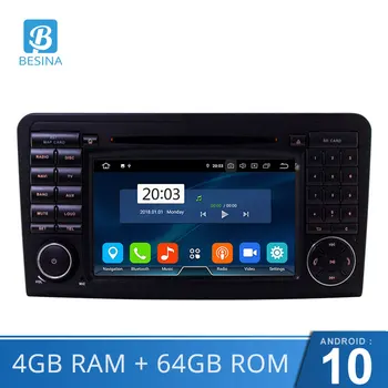 

BESINA Android 10 Car Multimedia Player For Mercedes Benz ML W164 ML350 ML500 GL X164 GPS Stereo 2 Din Car Radio Octa Cores 4GB