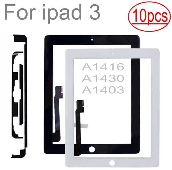 10 шт. сенсорный экран для iPad 3 A1416 A1403 A1430 | Мобильные телефоны и аксессуары