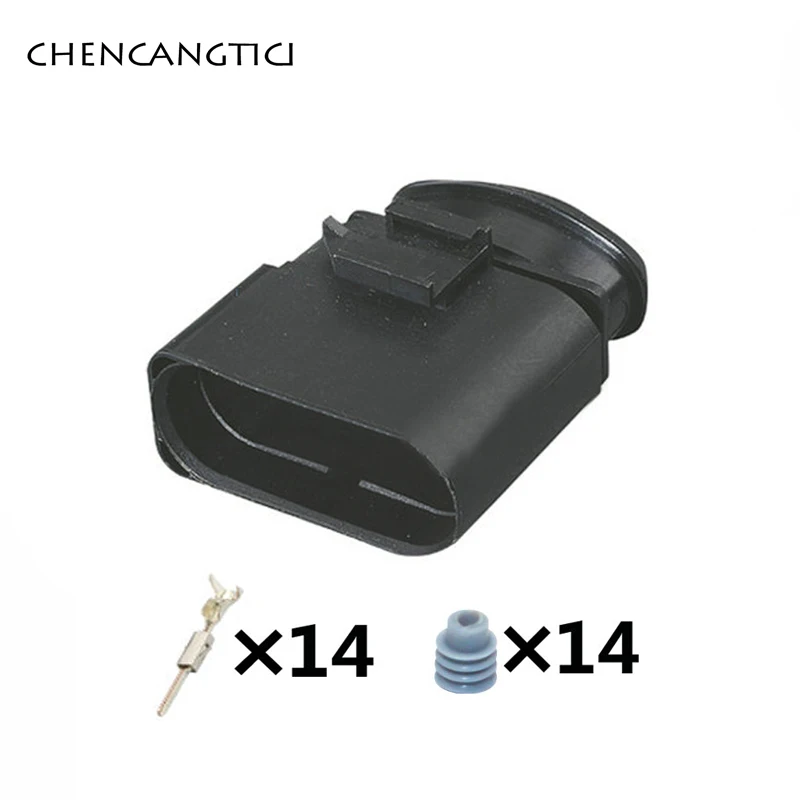 

1 Set 14 Pin Way Male Auto 09G Gearbox Cable Socket Waterproof Connector Plug For VW Audi 6X0973817 6X0973717