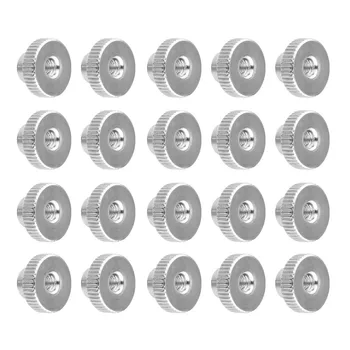 

Knurled Thumb Nuts M3 Carbon steel Knurled Thumb Nuts 20 Pcs for 3D Printer Heated Bed