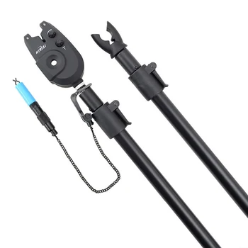 

New 5pcs/set Fishing Bite Alarm Set Adjustable Bank stick Rod Holder Swinger Alloy Anti-Falling Carp Fishing Tackle set