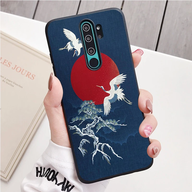 Nhật Bản Phong Cách Nghệ Thuật Silicone Ốp Lưng Điện Thoại Redmi Note 9 8 7 Pro S 8T 7A Bao best phone cases for xiaomi Cases For Xiaomi