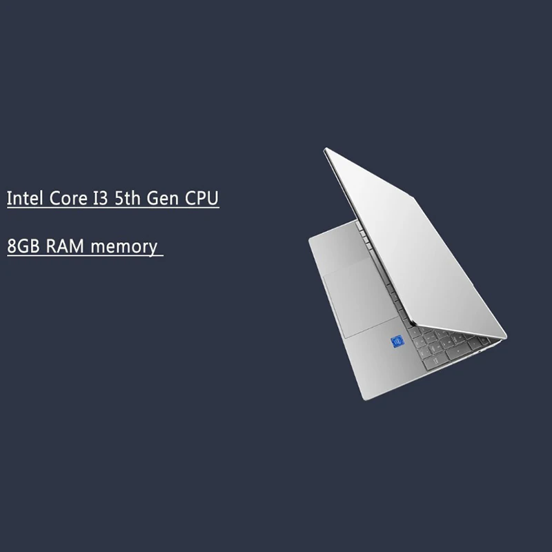  15.6 Inch 8G RAM SSD Laptop for Intel Core I3 5005U Computer 1920 x 1080P FHD IPS Screen Gaming Not