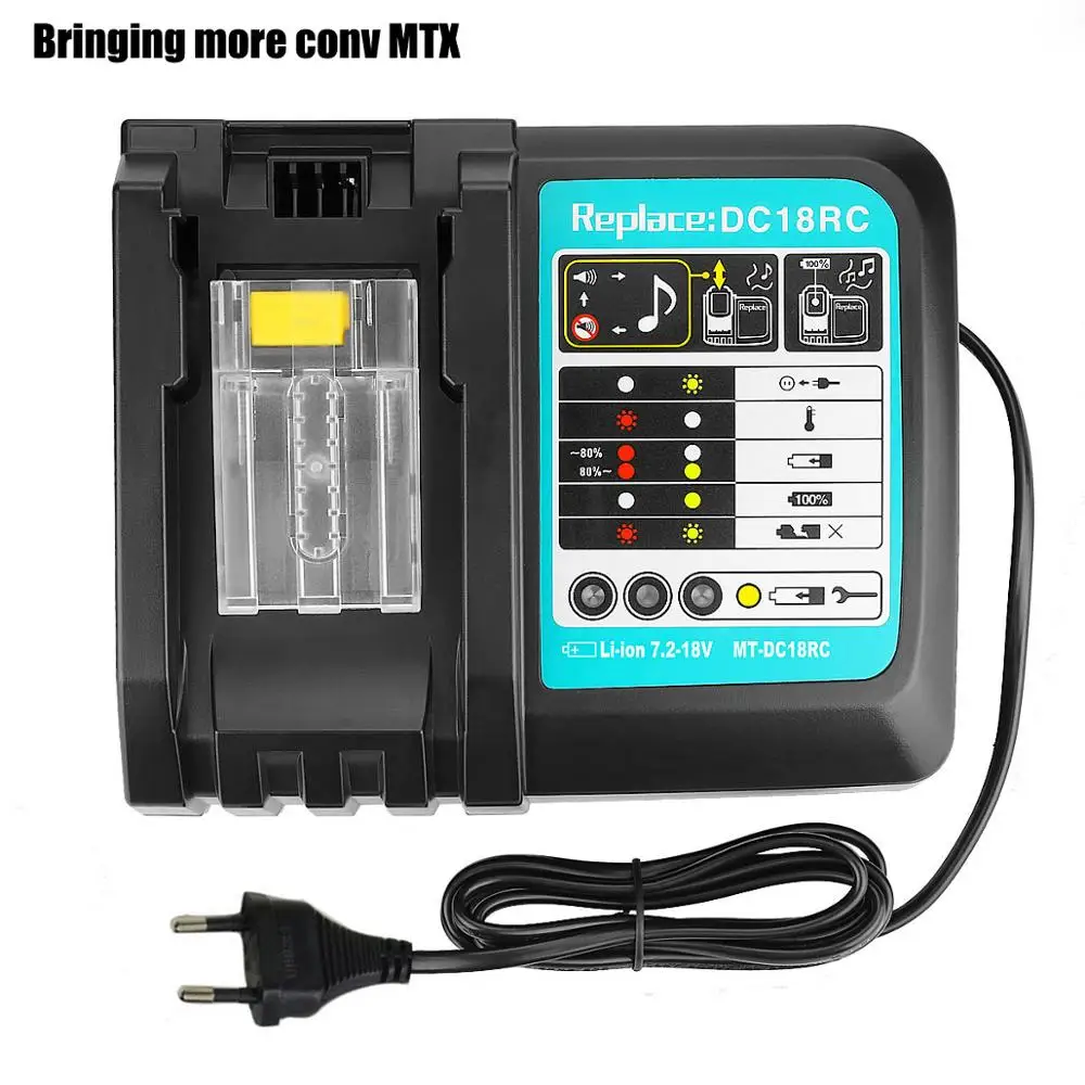 USB port High quality DC18RC battery Charger 7.2V-18V fit for Makita Power Tools Lithium Battery EU PLUG FREE SHIPPING