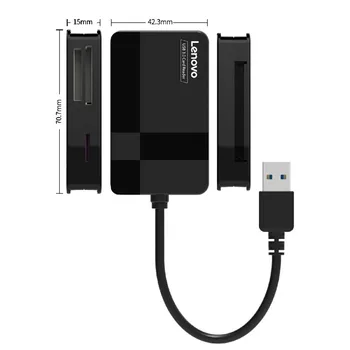 

Lenovo D302 USB 3.0 Card Reader 4 in 1 TF CF MS Secure Digital Card Reader