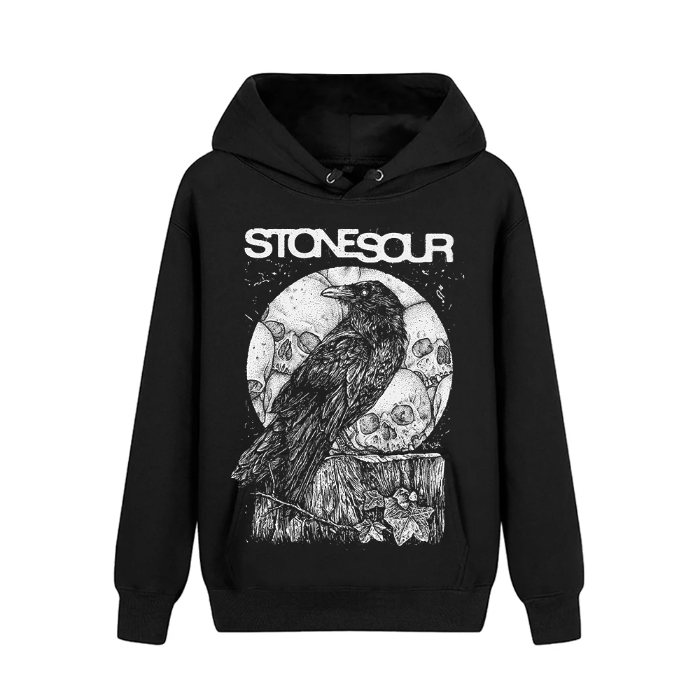 1 6 видов конструкций ворона Stone Sour band пуловер Толстовка Rock приятная мягкая теплая верхняя одежда с капюшоном, хэви-метал, панк, Спортивная кофта, худи из флиса, верхняя одежда - Цвет: 1