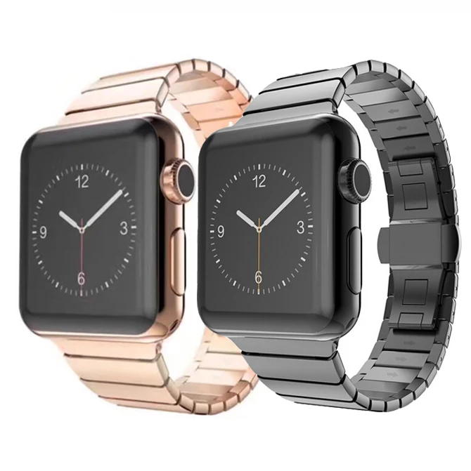 Роскошный ремешок из нержавеющей стали для iwatch серии 5 4 3 2 1 из нержавеющей стали для apple watch 42 мм 38 мм 40 мм 44 мм ремешок для часов
