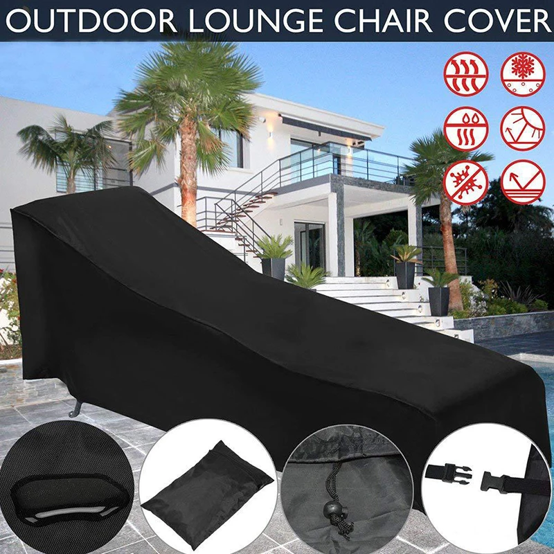 210D Oxford Fabric Waterproof Patio Lounge Chair Cover Outdoor Chaise Protector | Дом и сад