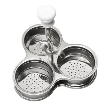 

Stainless Steel Microwave Egg Poachers Cooker Multi-Function Boiler Steamer Tool