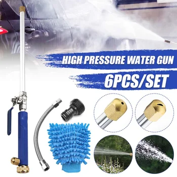 

6pcs Car High Pressure Power Water Gun Washer Water Jet Garden Washer Hose Wand Nozzle Sprayer Spray Sprinkler Cleaning Tool