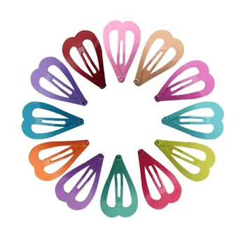 

12Pcs Candy Color Solid No Slip Hair Clips Girls' Hairpin Barrettes for Kids Hair Accessories