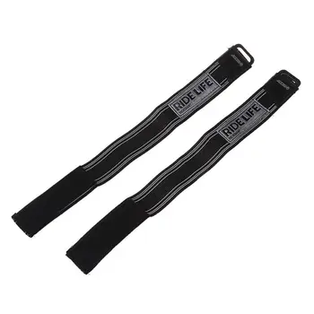 

TOP!-2x Bike Bicycle Hi Viz Reflective Bands Trousers Pant Clips Strap Bind Ankle Safety - Black