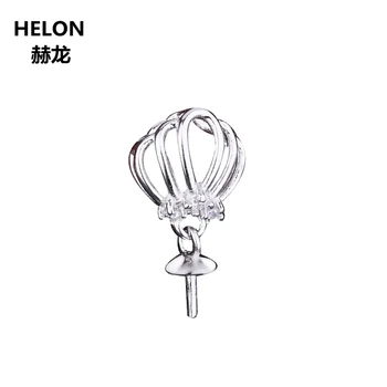 

925 Sterling Silver Women Pendant 8-13mm Pearl or Round Bead Semi Mount Pendant Setting Wholesale