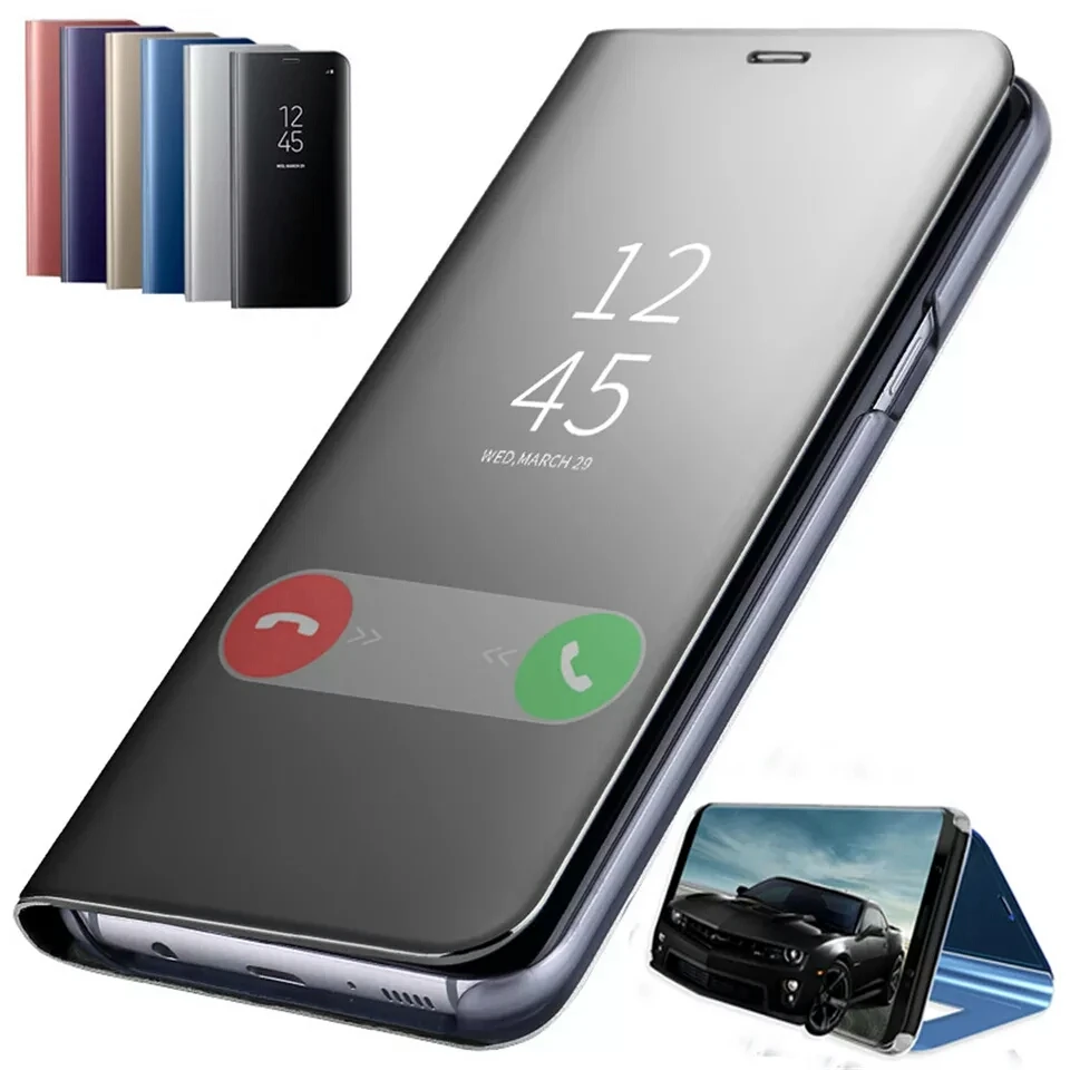 Умный зеркальный флип-чехол для samsung Galaxy M20 M10 M30 J3 J5 J7 A3 A5 A7 2017 J4 J6 J8 плюс 2018 A6 A8 A9 Star