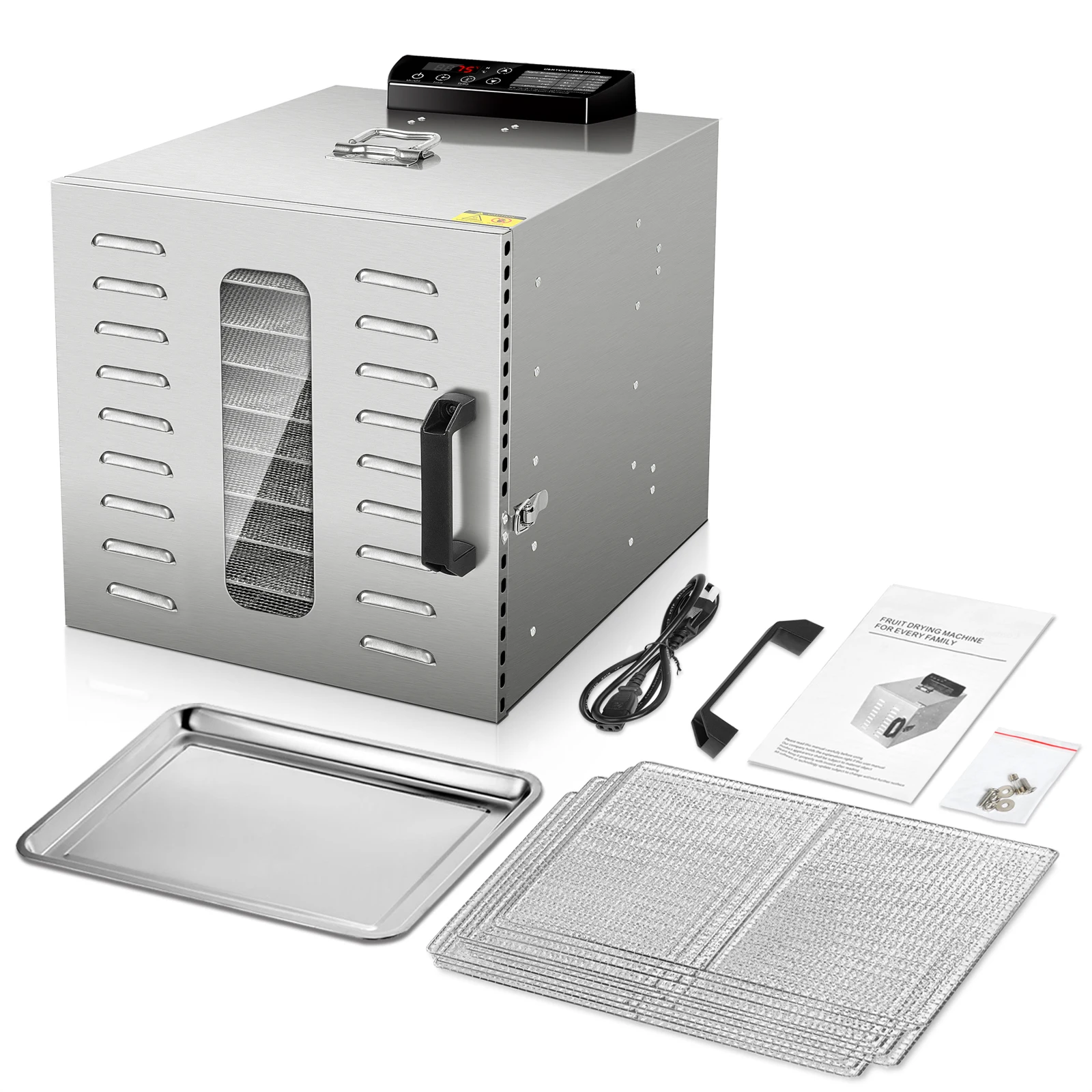 Dehydrator KWASYO 10 пищевые лотки машина для сушки фруктов сушильная овощей сухофруктов