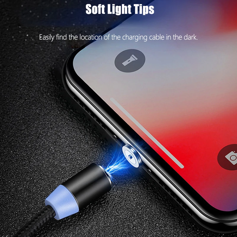 Магнитный usb-кабель Ustarmate для быстрой зарядки и передачи данных для iPhone Micro type-C, кабели USB для быстрой зарядки, кабель USB для мобильного телефона
