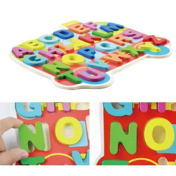 

Kids Wooden Digital Number Letters Puzzle Math Jigsaw Cardboard Children Gift
