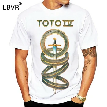 

New Popular TOTO IV Classic Rock Band Mens Black T-Shirt S-3XL