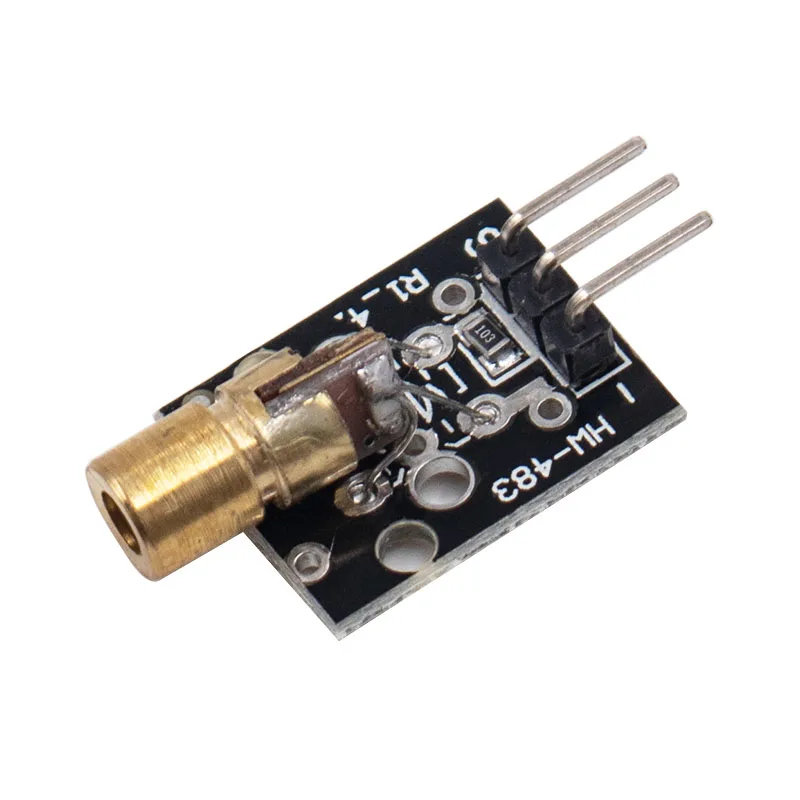 5 шт. KY 008 3pin 650nm красный лазерный передатчик Dot диод Медная головка модуль для Arduino
