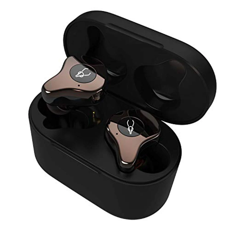 Coffee Sabbat E12 TWS Bluetooth 5,0 Беспроводная гарнитура HiFi стерео наушники спортивные наушники Беспроводная зарядка коробка - Цвет: Coffee