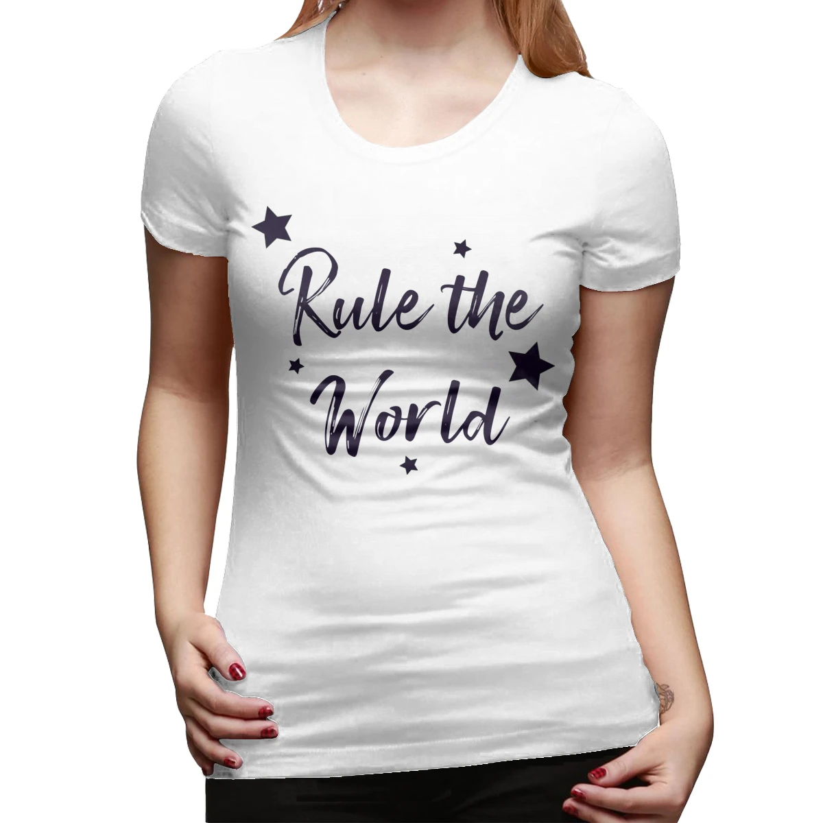 

Shawn Mendes T-Shirt Rule The World Take That T Shirt Red Street Style Women tshirt Ladies Tee Shirt