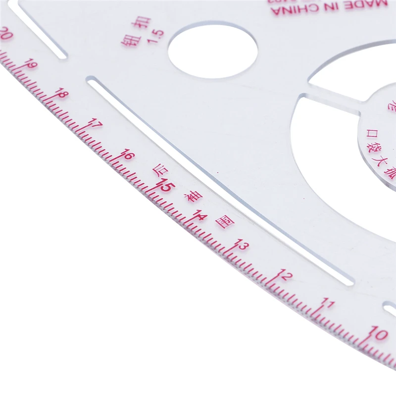 Прямая поставка рукав кривая линейка измеряет пластик для шитья портновское Рисование инструмент