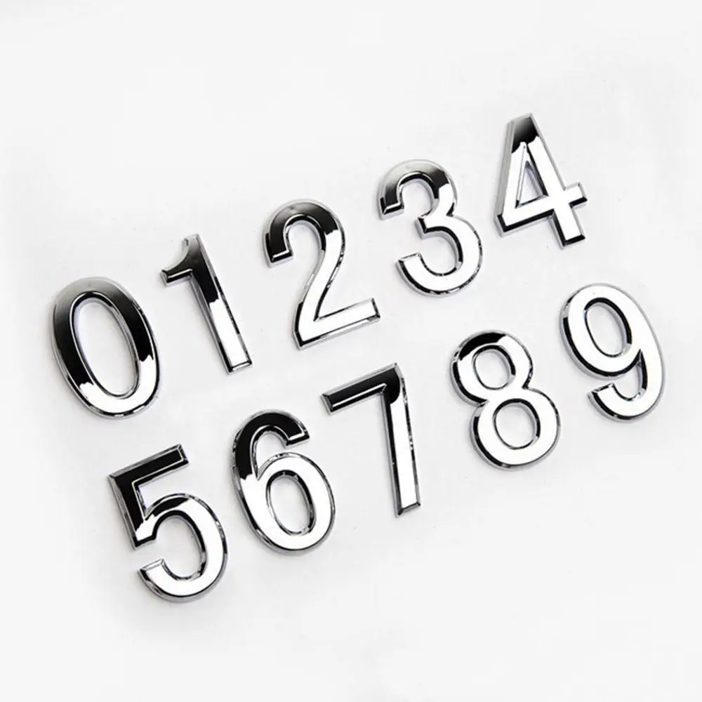 

Number Digital Sticker Plate Sign Door Plate House Hotel Door Address Plaque Led Letters Alphabet