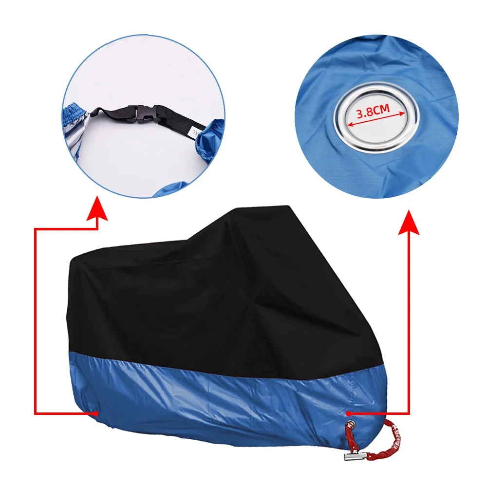 Motorcycle Cover M L XL 2XL 3XL 4XL Universal Outdoor Uv Protector All Season Waterproof Bike Rain Dustproof Motor Scooter