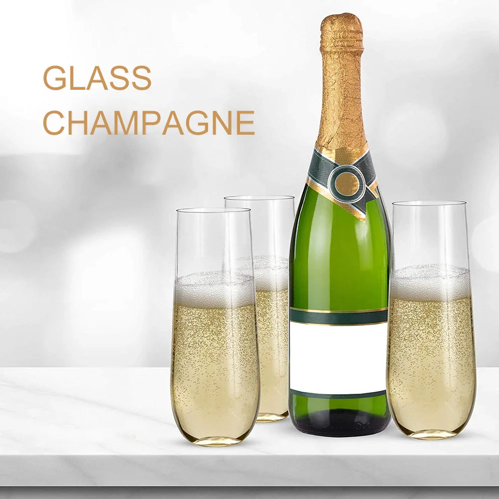 Plastic Wine Glasses Unbreakable Cocktail Glass Champagne Flutes Cups Home Wedding Party Bar Juice Drinking | Дом и сад
