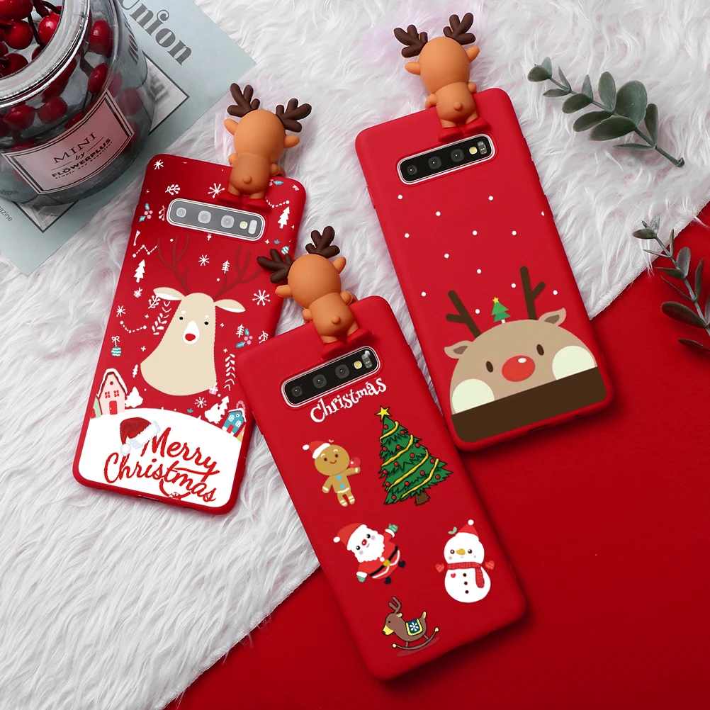 Счастливого Рождества ТПУ для Samsung Galaxy Note 10 Pro 9 8 J6 J4 S10 S8 S9 плюс A30 A40 A50 A60 A70 J7 J8 2018 J5