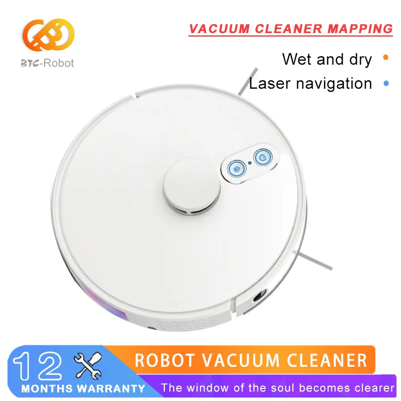 

Robot Vacuum Cleaner Mapping AI Map Route Super Smart Partition,WiFi App,4000Pa Suction,Electric WaterTank, Wet mop