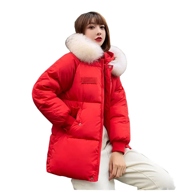 Шикарное короткое меховое пальто с капюшоном для пекарни, зимнее пуховое пальто, тяжелая куртка большого размера, Толстая теплая ватная парка с хлопковой подкладкой