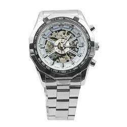 Reloj de pulsera deportivo de acero inoxidable para hombre, pulsera mecánica automática, bobinado a mano, gran oferta