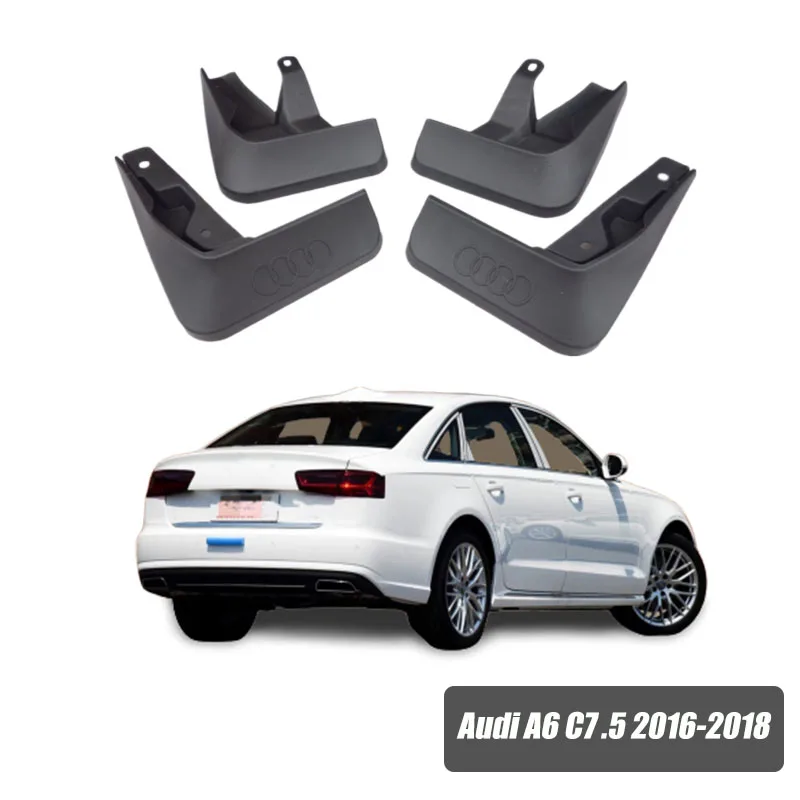 Брызговик s для Audi A6 C5 C6 C7 C8 крыло брызговиков A6 Брызговик Брызговики автомобильные аксессуары авто стиль передний задний 2002 - Цвет: 16-18 A6 C7.5
