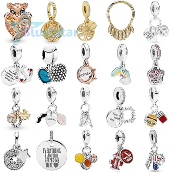 

Blue Star 100% 925 Sterling Silver 1: 1 high quality copy pandoras Pendant charm Rainbow Burger Pendant Charm