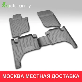 

напольный коврик для MITSUBISHI L-200 IV 2005-2015 противоскользящий не боится грязи коврик , 4 шт. (полиуретан)