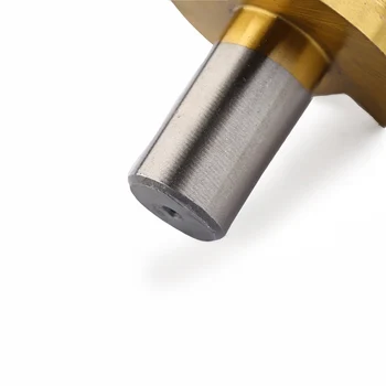 

Wood Hole Cutter Step Drill Bit Triangular Shape Power Shank Titanium Tool Set