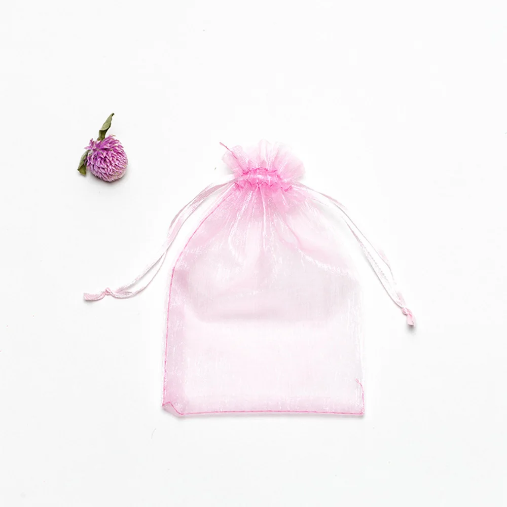 50PCS Garden Vegetables Fruit Grow Plants Protection Bags Anti-Bird Gardening Drawstring Netting Candy Grape Apple Mesh Pouch 