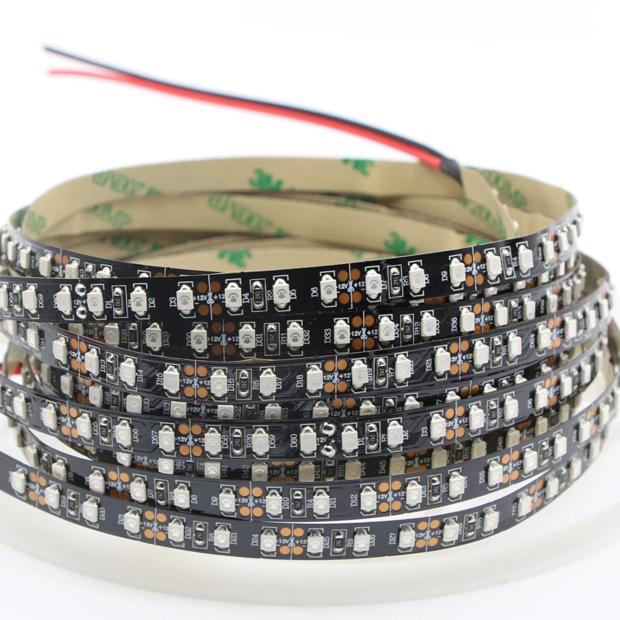 Черная УФ светодиодная лента PCB 3528 SMD 12 В ультрафиолетовая Светодиодная 39-нм