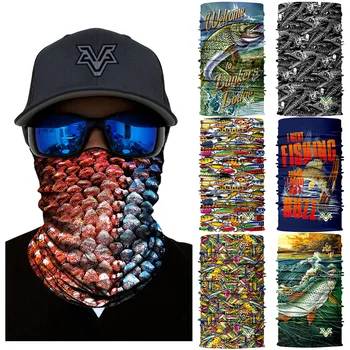 

Outdoor Fishing Bandana Windproof Magic Scarf Color Lure Headbands Face Mask Cycling Hiking Seamless Balaclava