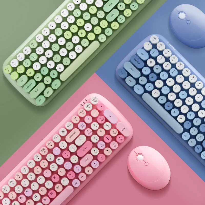 Беспроводной клавиатура Мышь комплект для Тетрадь с бесплатный коврик мыши Pad 1600