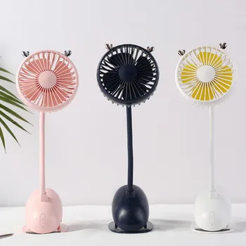 

Portable Clip Stroller Fan 3 Speeds Settings,Flexible Bendable Usb Rechargeable Battery Operated Quiet Desk Fan Nice