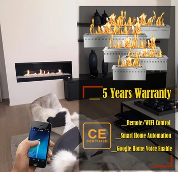 

hot sale 36 inches intelligent alcohol fireplace remote control bio ethanol burners