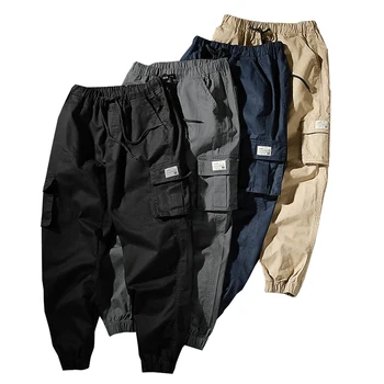 

Mens Joggers Pants Cargo Pants Male Jogger 2020 Spring Casual Pants Men's Trousers With Pockets Drawstring Sweatpants Slacks