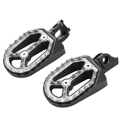 JAER Dirt Bike Racing подножки мотоцикла, педали для suzuki rm 250 RMZ450 RMZ 450 RM250 2010 - Цвет: Черный