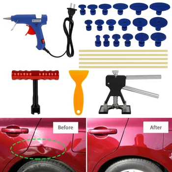 

Paintless Dent Repair Tools Dent Repair Kit Car Dent Puller with Glue Puller Tabs Removal Kits for Vehicle Car Auto